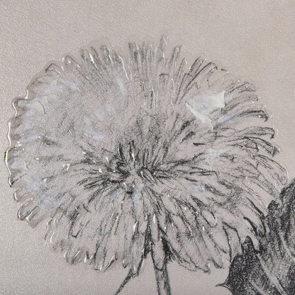 Mercana - Dandelion Drawing II by Mercana Studio Hand Embellished Textured Framed Art Print Matted under Glass - 14702 view 7