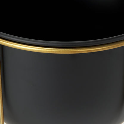 Mercana - Danica Matte Black Metal Plant Stands (Set of 2) - 70099_CLOSEOUT view 6