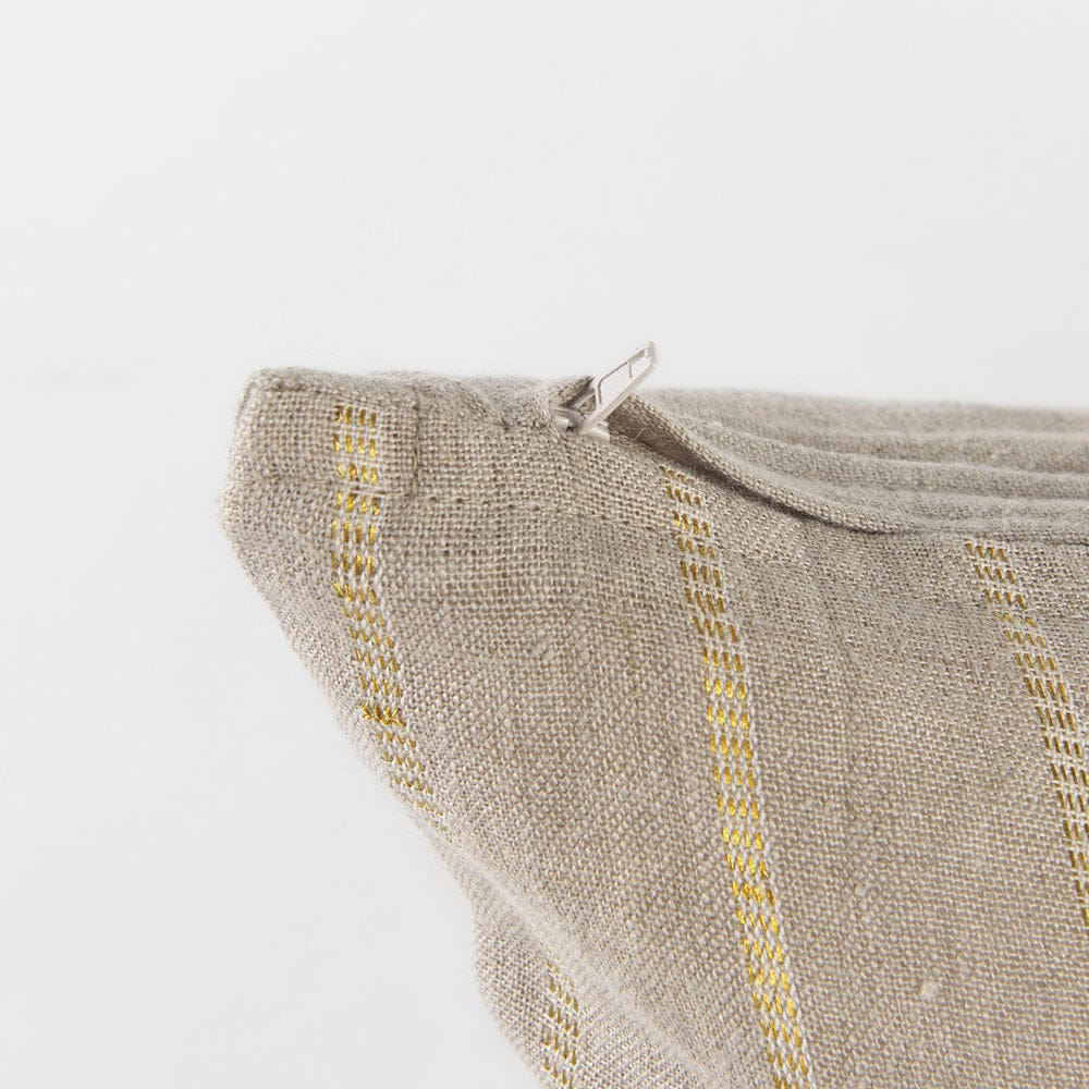 Mercana - Danika 13.0L x 21.0W x 0.2H Beige and Gold Fabric Decorative Pillow Cover - 69424 view 8