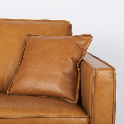 Mercana - D'Arcy 111"L x 70"D x 33"H Tan Leather Left Chaise Sectional - 69647-AB_CLOSEOUT view 6