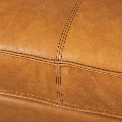 Mercana - D'Arcy 111"L x 70"D x 33"H Tan Leather Left Chaise Sectional - 69647-AB_CLOSEOUT view 8