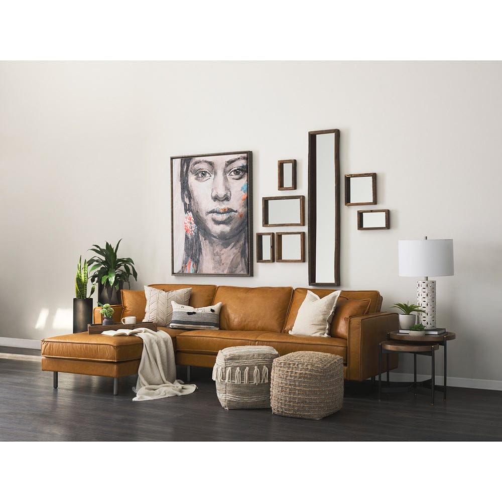 Mercana - D'Arcy 111"L x 70"D x 33"H Tan Leather Left Chaise Sectional - 69647-AB_CLOSEOUT view 13