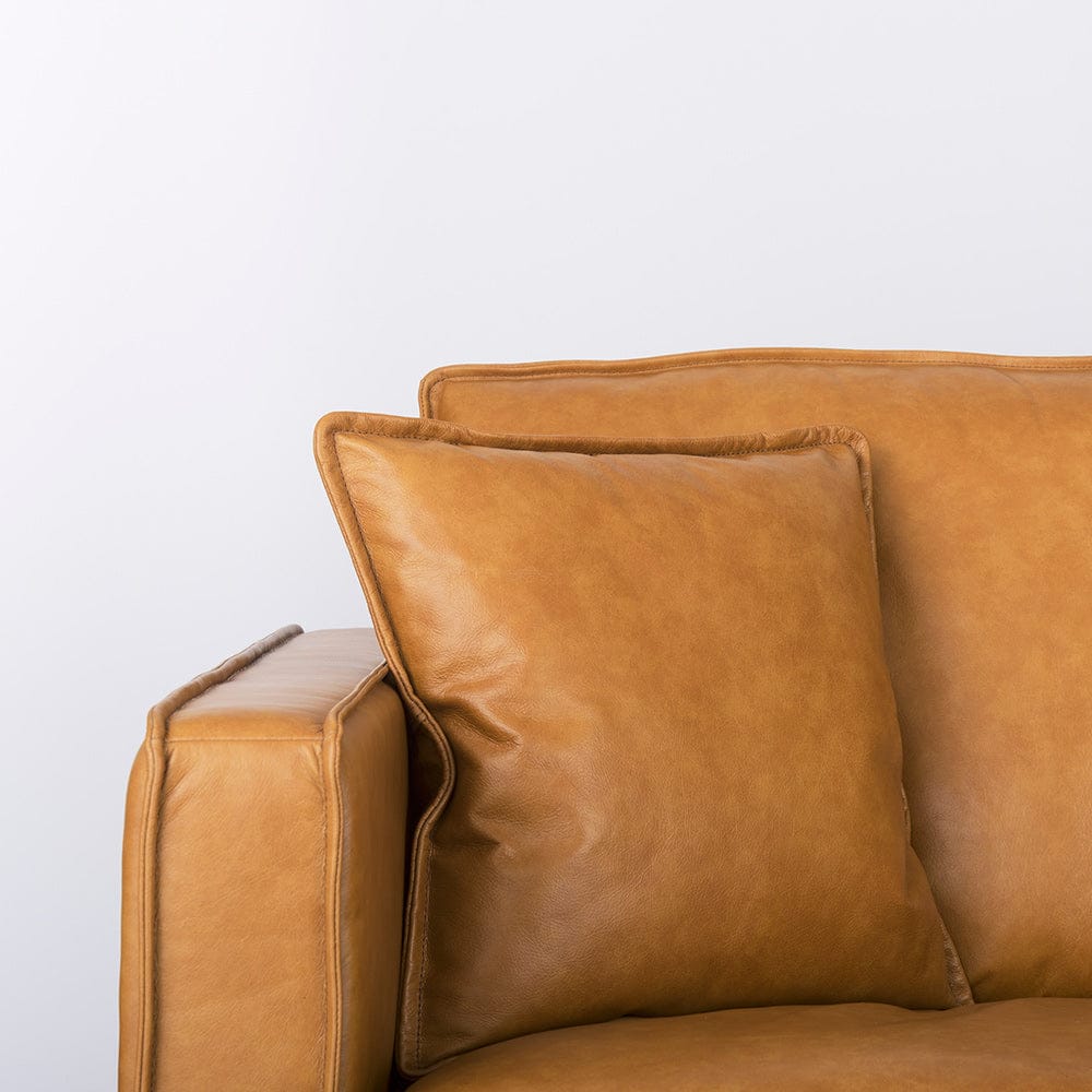 Mercana - D'Arcy 111"L x 70"D x 33"H Tan Leather Right Chaise Sectional - 69646-AB view 6