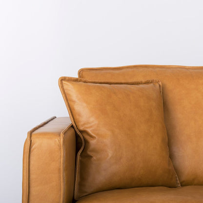 Mercana - D'Arcy 111"L x 70"D x 33"H Tan Leather Right Chaise Sectional - 69646-AB view 6