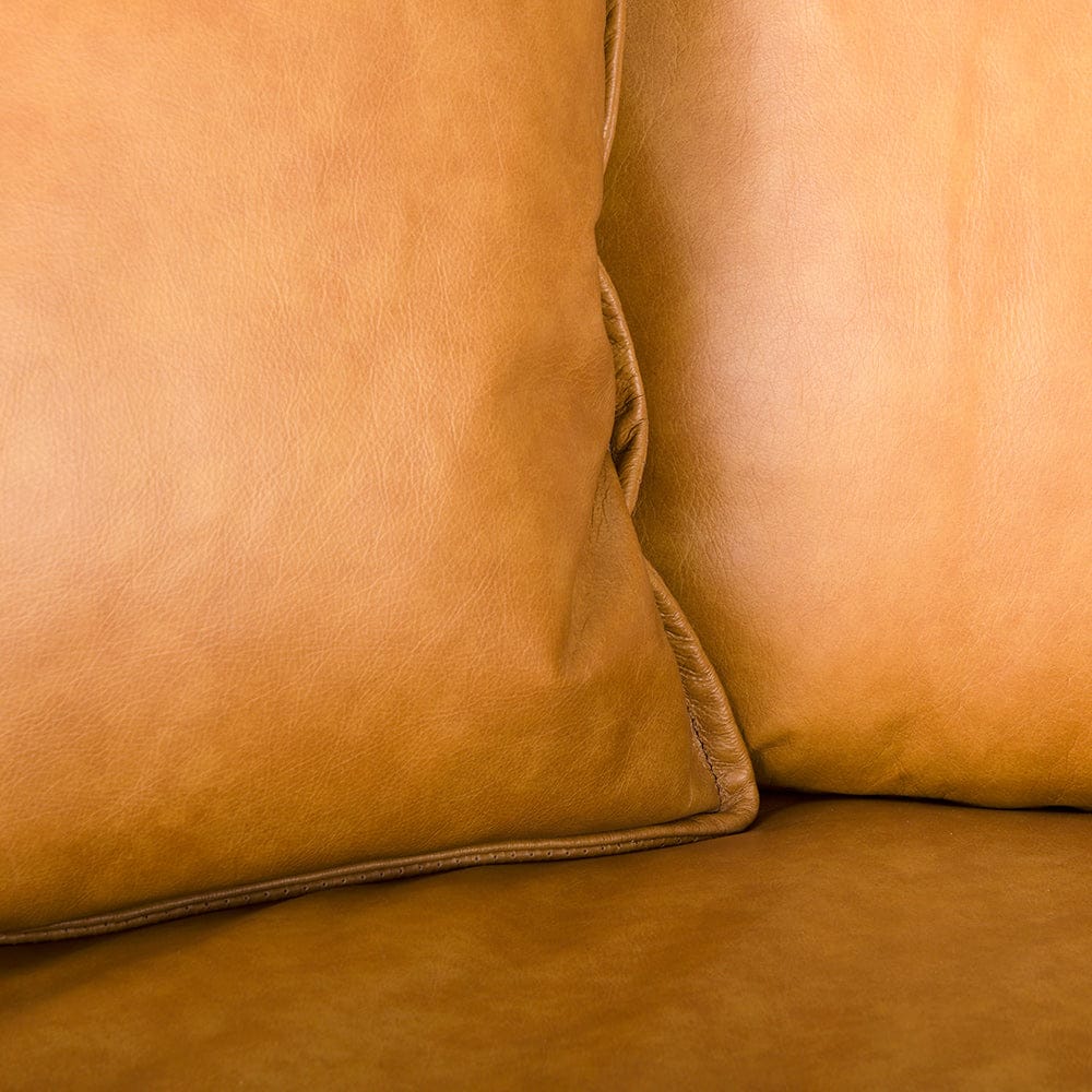 Mercana - D'Arcy 111"L x 70"D x 33"H Tan Leather Right Chaise Sectional - 69646-AB view 7
