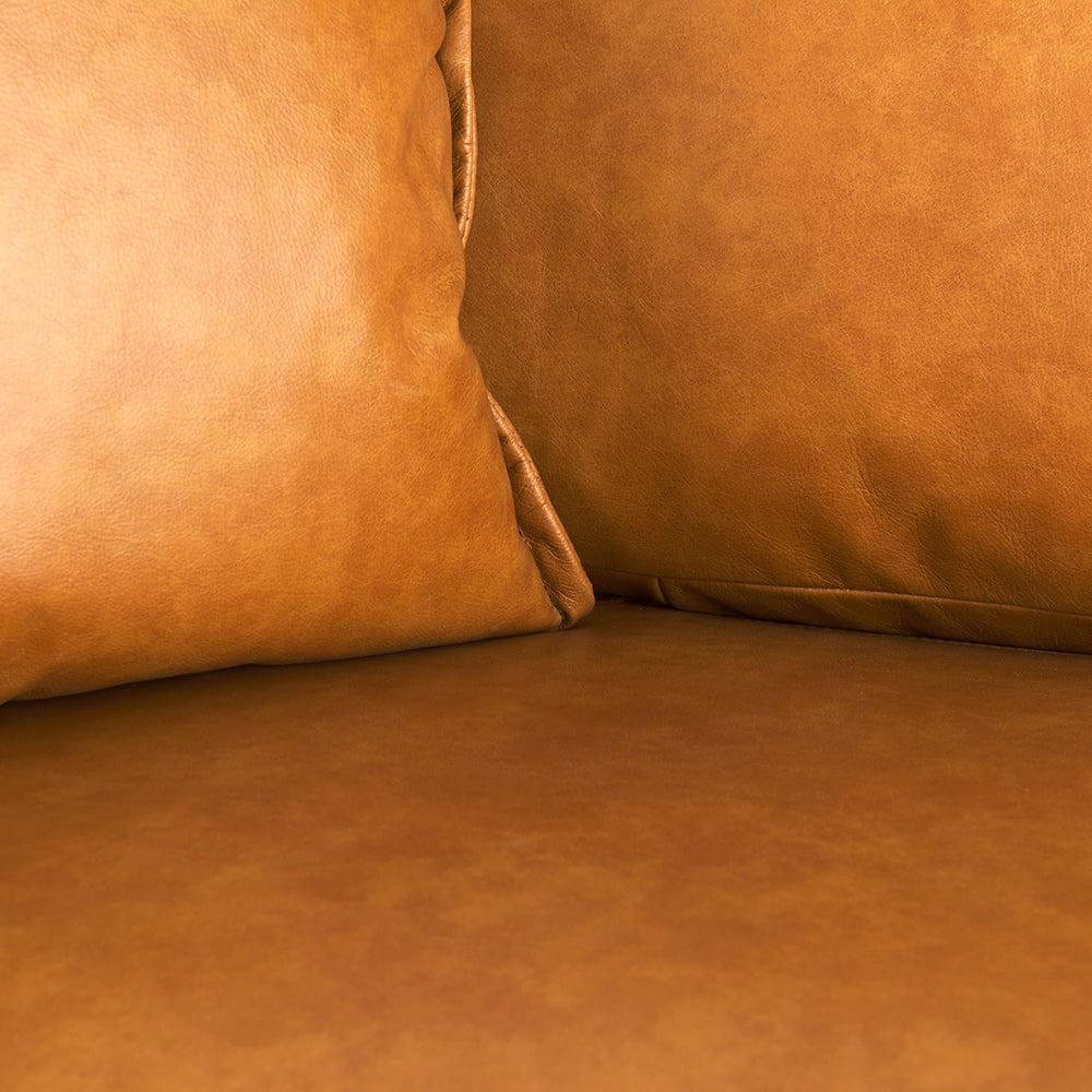 Mercana - D'Arcy 65.0L x 37.0W x 34.0H Tan Leather Love Seat - 69643 view 9