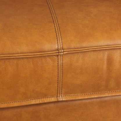 Mercana - D'Arcy 65.0L x 37.0W x 34.0H Tan Leather Love Seat - 69643 view 10