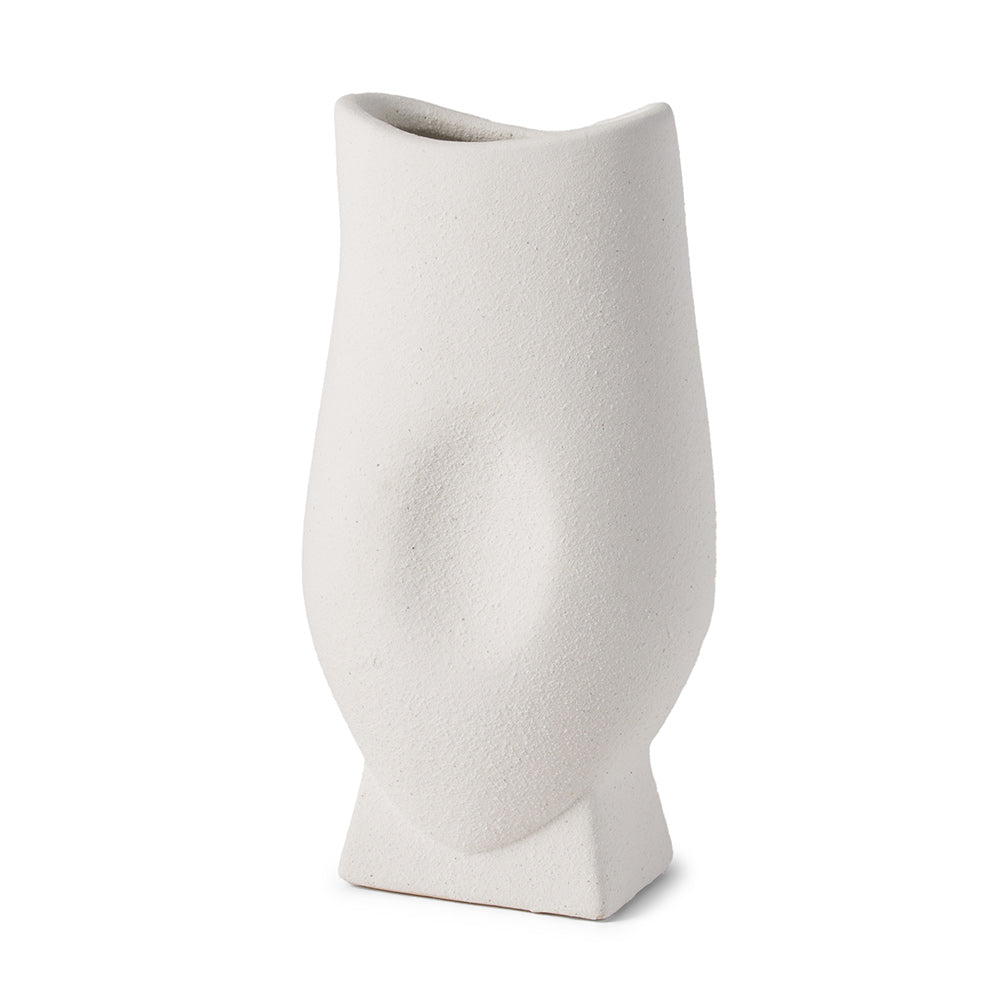 Mercana - Darian Tall Textured Matte White Ceramic Vase - 70964 view 1
