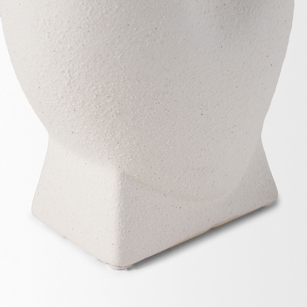 Mercana - Darian Tall Textured Matte White Ceramic Vase - 70964 view 8