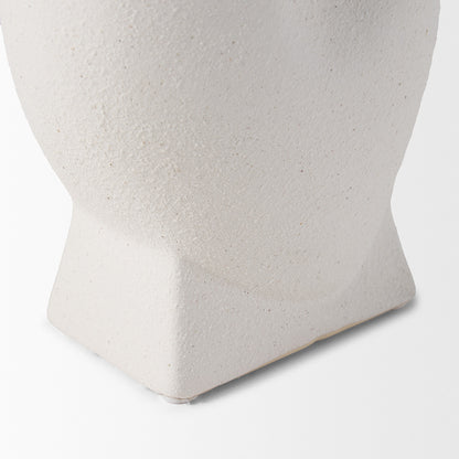 Mercana - Darian Tall Textured Matte White Ceramic Vase - 70964 view 8