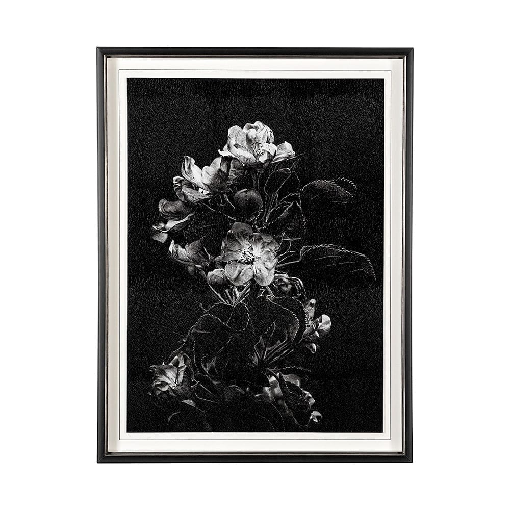 Mercana - Dark Blossoms by Brian Carson a Hand Embellished Textured Framed Art Print Matted under Glass - 13232 view 1