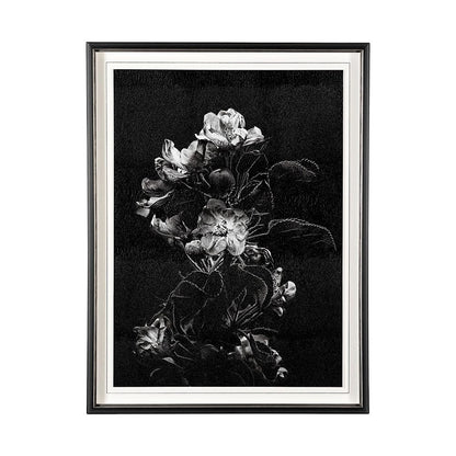 Mercana - Dark Blossoms by Brian Carson a Hand Embellished Textured Framed Art Print Matted under Glass - 13232 view 1