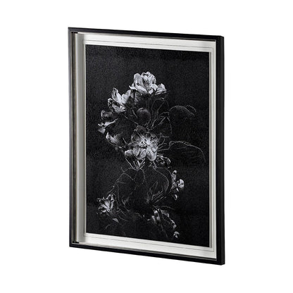Mercana - Dark Blossoms by Brian Carson a Hand Embellished Textured Framed Art Print Matted under Glass - 13232 view 4