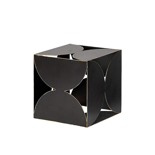 Mercana - Darren Small 6L x 6W Black Metal Decorative Cube - 68802_CLOSEOUT view 1