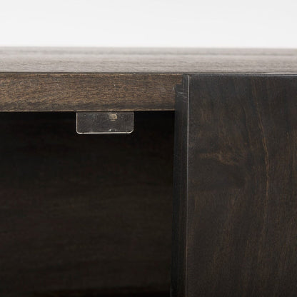 Mercana - Darwin 80x17.5 Brown Solid Wood Gold Metal Base 4 Cabinet Door Sideboard - 68472 view 6