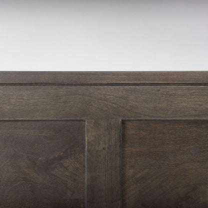Mercana - Darwin 80x17.5 Brown Solid Wood Gold Metal Base 4 Cabinet Door Sideboard - 68472 view 9