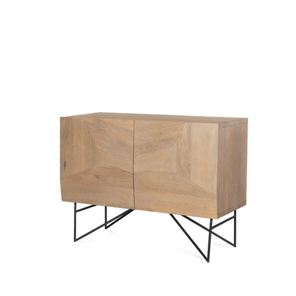 Mercana - Darwin Light Brown Wooden 2 Door w/ 2 Shelves Accent Cabinet - 70682 view 1