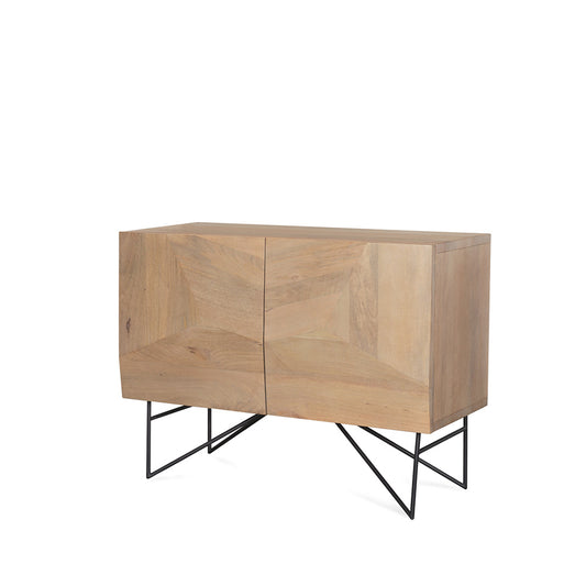 Mercana - Darwin Light Brown Wooden 2 Door w/ 2 Shelves Accent Cabinet - 70682 view 1