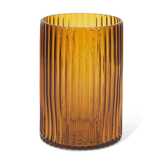 Mercana - Dawn Short Amber Glass Vase - 70362 view 1
