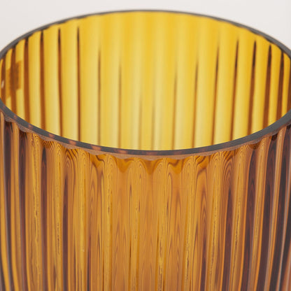 Mercana - Dawn Short Amber Glass Vase - 70362 view 4