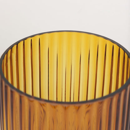 Mercana - Dawn Short Amber Glass Vase - 70362 view 5