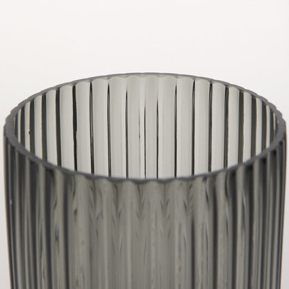 Mercana - Dawn Short Smokey Black Glass Vase - 70360 view 5
