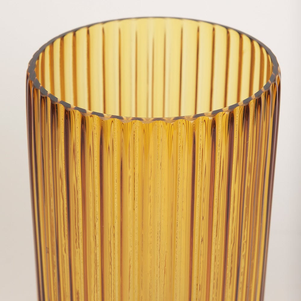 Mercana - Dawn Tall Amber Glass Vase - 70363 view 4