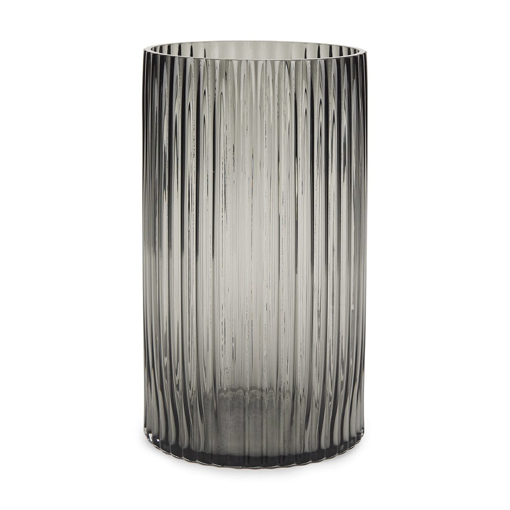 Mercana - Dawn Tall Smokey Black Glass Vase - 70361 view 1