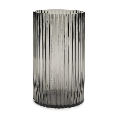 Mercana - Dawn Tall Smokey Black Glass Vase - 70361 view 1