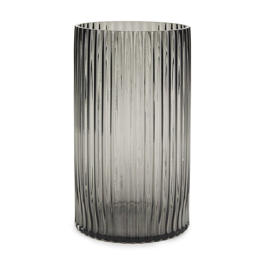 Mercana - Dawn Tall Smokey Black Glass Vase - 70361 view 1