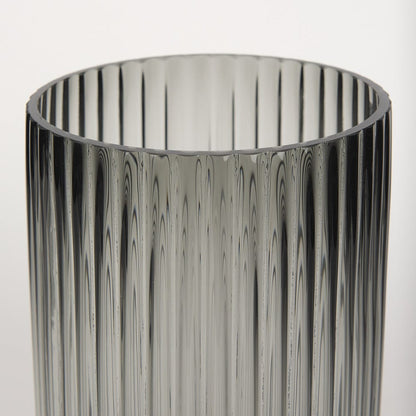 Mercana - Dawn Tall Smokey Black Glass Vase - 70361 view 4