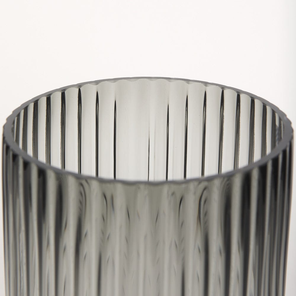 Mercana - Dawn Tall Smokey Black Glass Vase - 70361 view 5