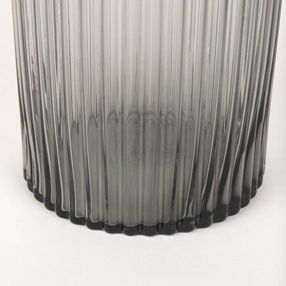 Mercana - Dawn Tall Smokey Black Glass Vase - 70361 view 6