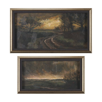 Mercana - Dawns Light by Mercana Studio a Hand Embellished Framed Art Print (Set of 2) - 15705 view 1