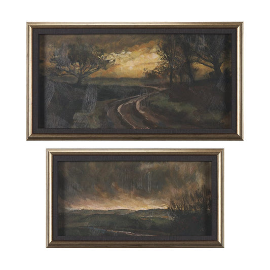 Mercana - Dawns Light by Mercana Studio a Hand Embellished Framed Art Print (Set of 2) - 15705 view 1