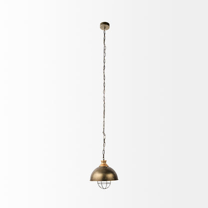 Mercana - Dawson I 13x13.5 Silver Toned Metal Dome Pendant Light - 65274_CLOSEOUT view 2