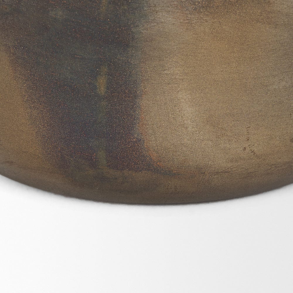 Mercana - Daya Short Antiqued Gold Metal Vase - 70554 view 5