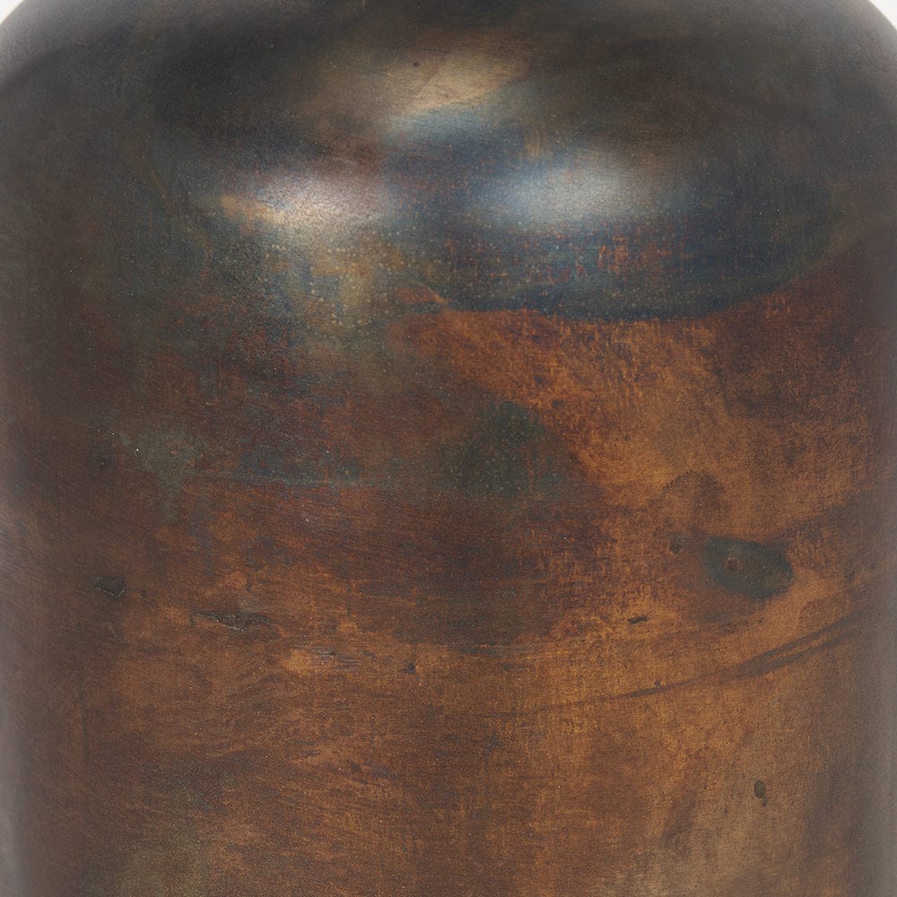 Mercana - Daya Tall Antiqued Gold Metal Vase - 70555 view 4