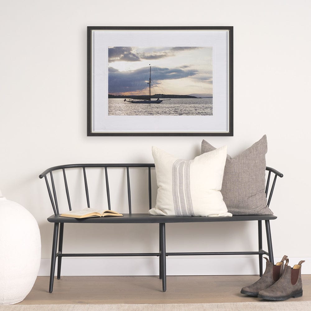 Mercana - Daybreak Sail by Ben Wood a Hand Embellished Framed Art Print Matted under Glass - 15581 view 8
