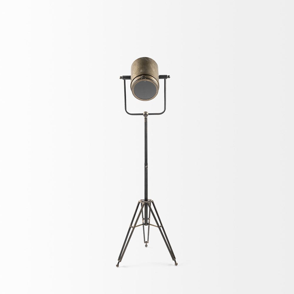 Mercana - Debdou 61"H Gold Metal Adjustable Cinema-Style Floor Lamp - 65134 view 3