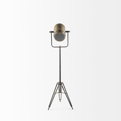 Mercana - Debdou 61"H Gold Metal Adjustable Cinema-Style Floor Lamp - 65134 view 3
