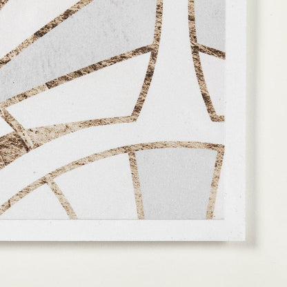 Mercana - Deco Patterning I by Victoria Barnes a Hand Embellished Textured Framed Art Print Matted under Glass - 13697 view 6