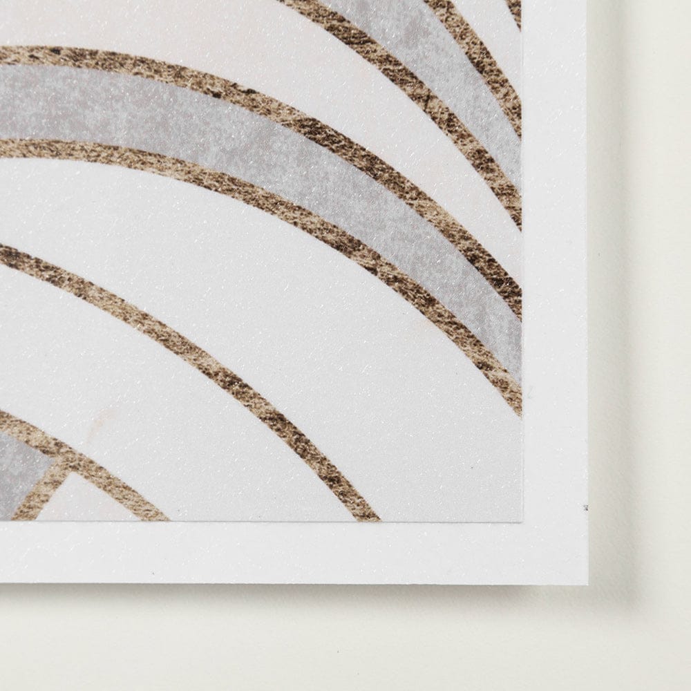 Mercana - Deco Patterning II by Victoria Barnes Hand Embellished Textured Framed Art Print Matted under Glass - 13698 view 6