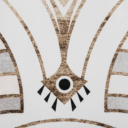 Mercana - Deco Patterning II by Victoria Barnes Hand Embellished Textured Framed Art Print Matted under Glass - 13698 view 7