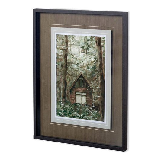 Mercana - Deep Woods I by Mercana Studio a Hand Embellished Textured Framed Art Print Matted under Glass - 11584 view 1