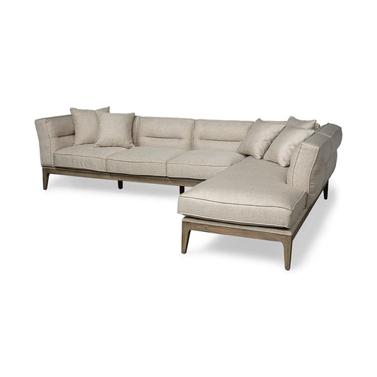 Mercana - Denali III Beige Upholstered Wooden Frame Sectional - 68182-AB_CLOSEOUT view 1