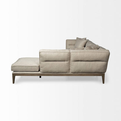 Mercana - Denali III Beige Upholstered Wooden Frame Sectional - 68182-AB_CLOSEOUT view 2