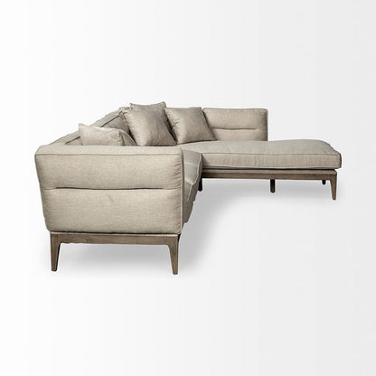 Mercana - Denali III Beige Upholstered Wooden Frame Sectional - 68182-AB_CLOSEOUT view 4