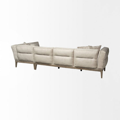 Mercana - Denali III Beige Upholstered Wooden Frame Sectional - 68182-AB_CLOSEOUT view 5