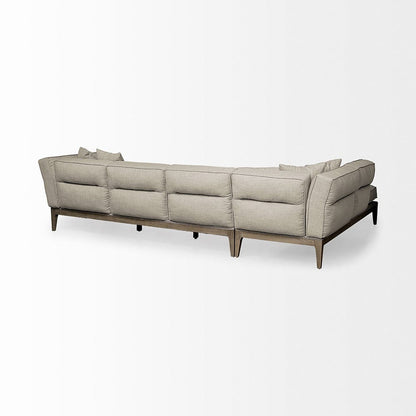 Mercana - Denali IV 121" Beige Upholstered Wooden Frame Left Four Seater Sectional - 68183-AB view 2